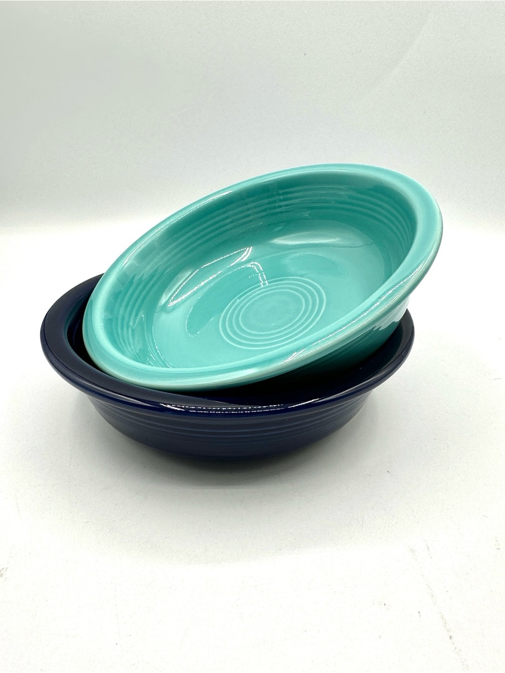 2 Fiestaware Classic Rim 7” Soup Bowls